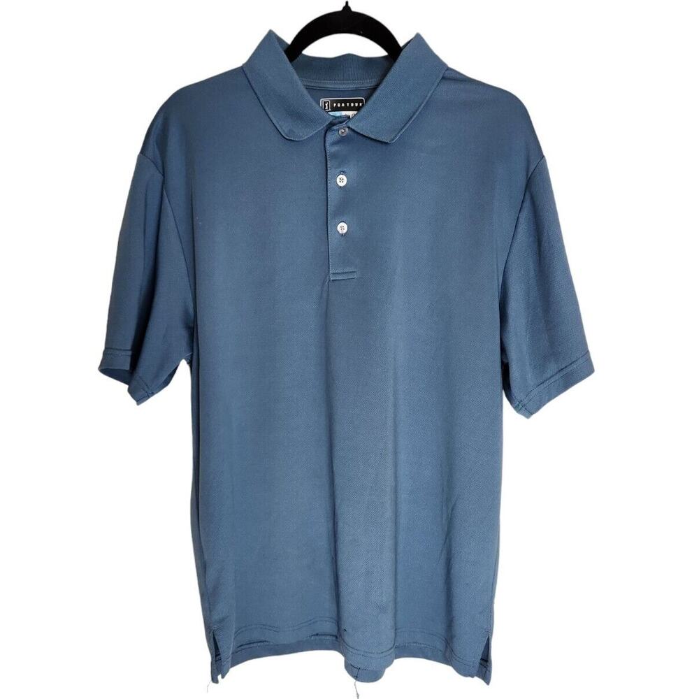 PGA Tour Mens Airflux Performance Shortsleeve Polo Size L
